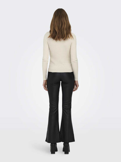Only karol roll maglia da donna beige