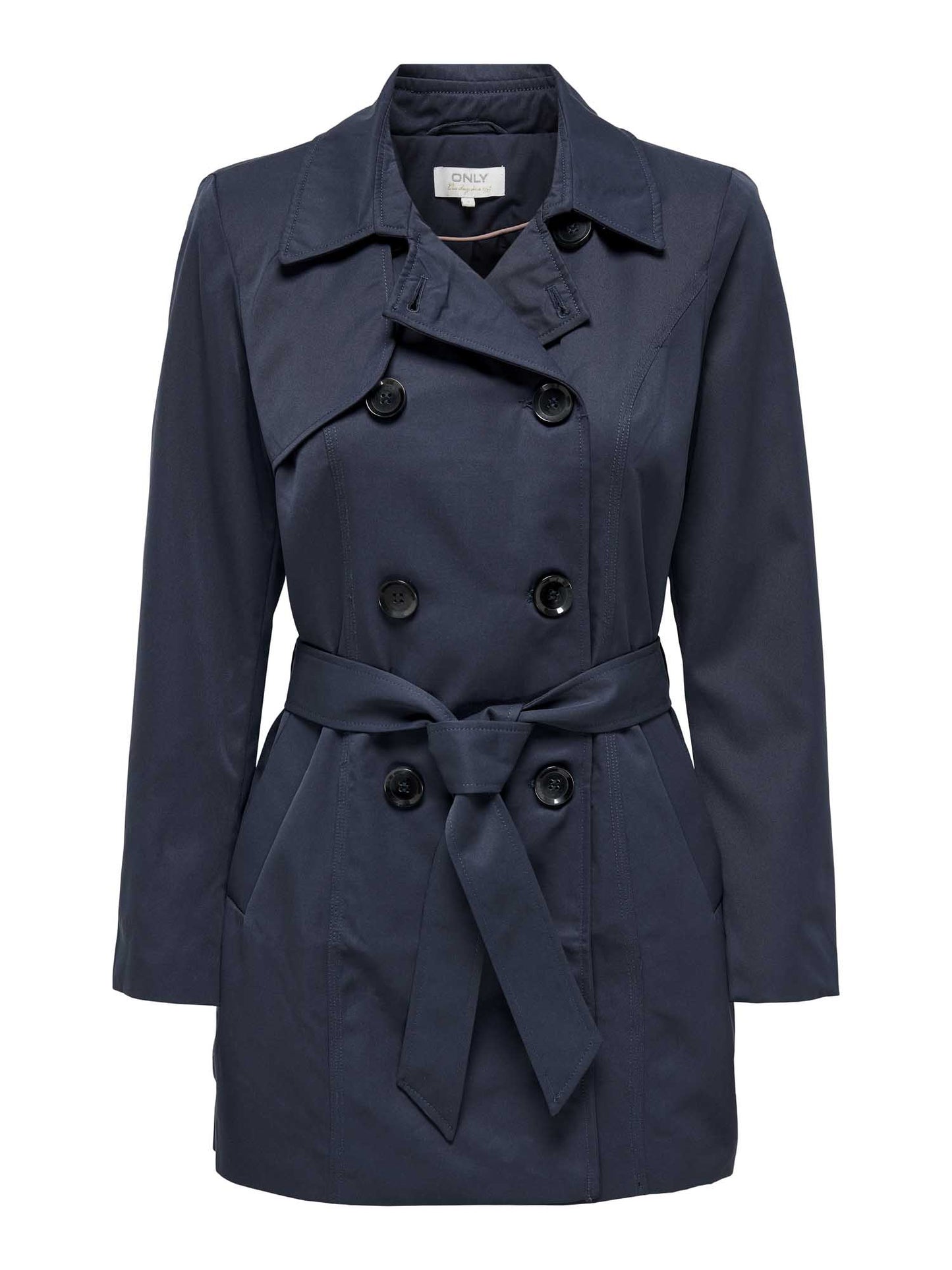 Only Valerie, trench coat blu da donna casual
