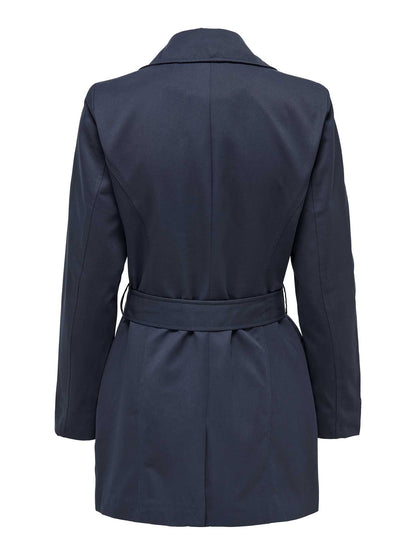 Only Valerie, trench coat blu da donna casual