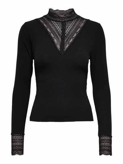 Only Tilde, t-shirt maniche corte da donna nera