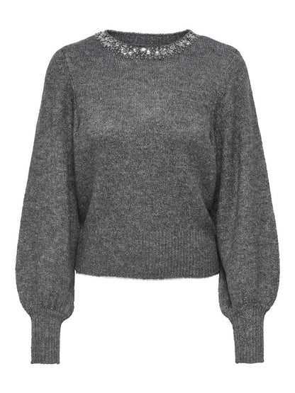 Only elsa maglia da donna grigio
