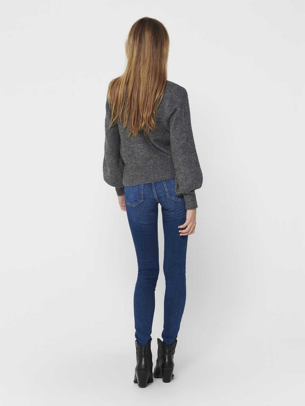 Only elsa maglia da donna grigio