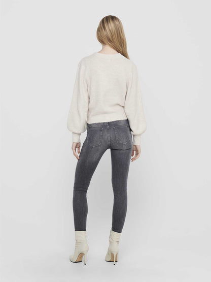 Only elsa maglia da donna panna