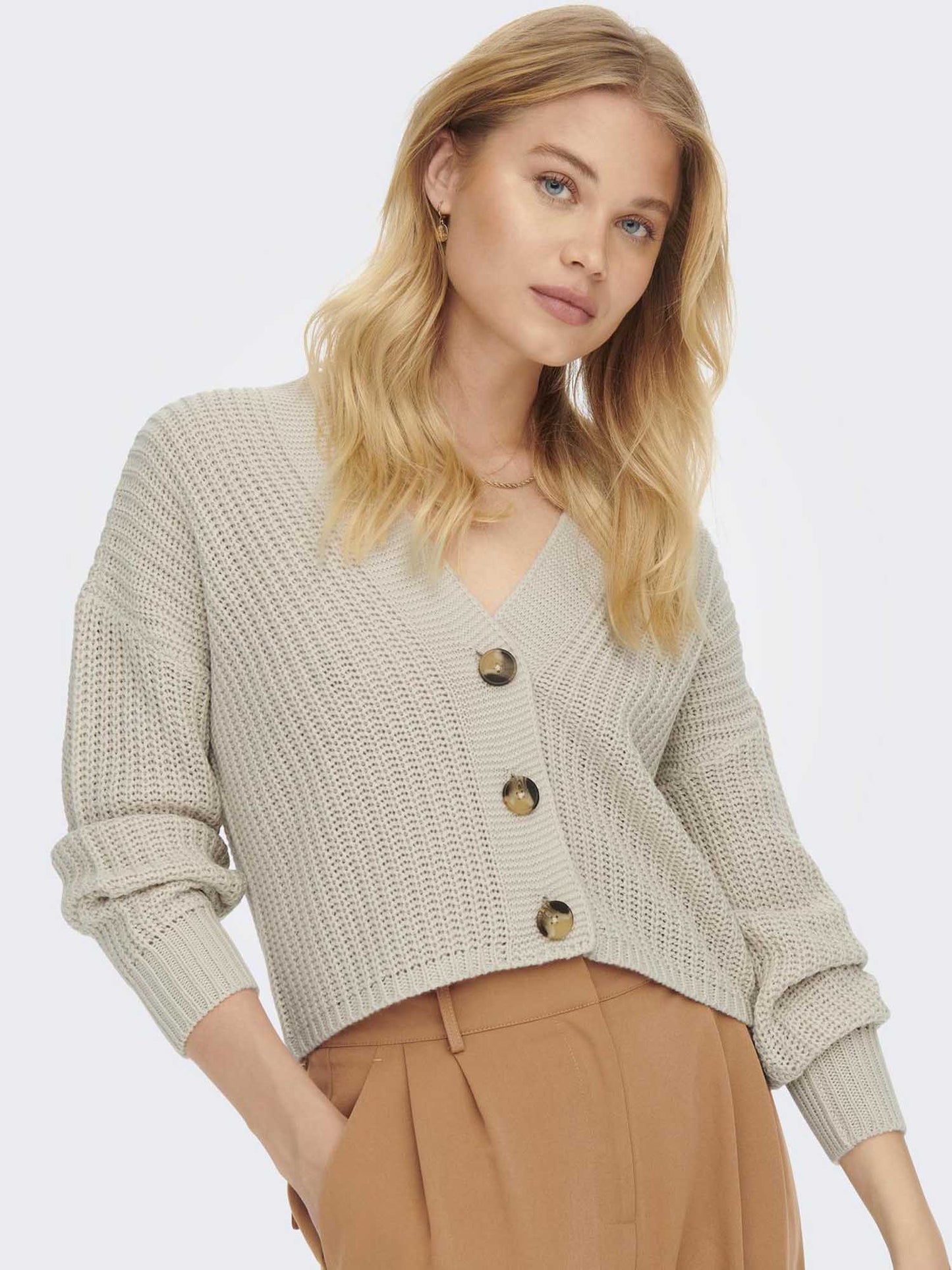 ONLY CAROL NICE L/S - BEIGE