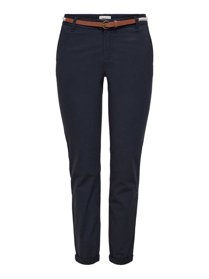 Only Biana pantaloni chino regular fit da donna in blu