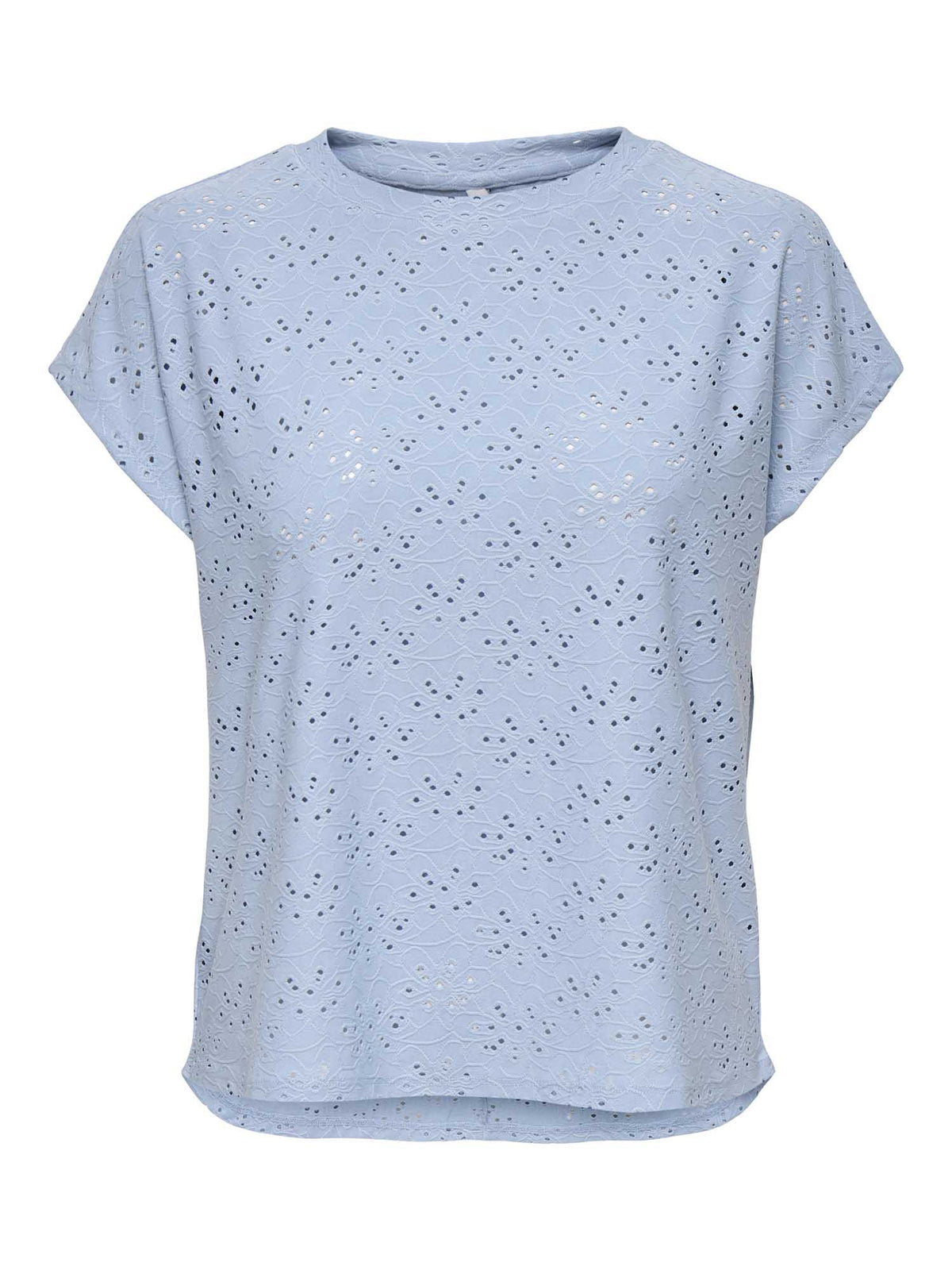 Only smilla t-shirt da donna celeste