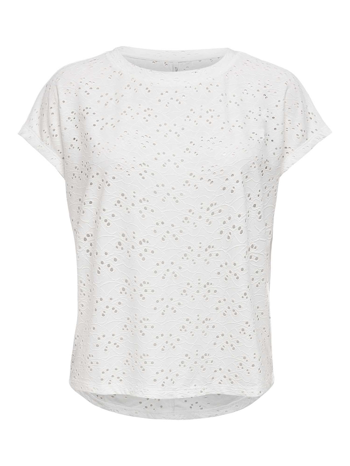 T-shirt Smilla maniche corte da donna in bianco