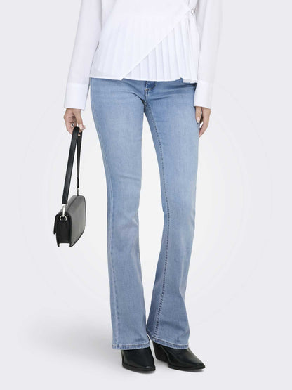 Only Noos Blush, jeans flared donna in denim chiaro