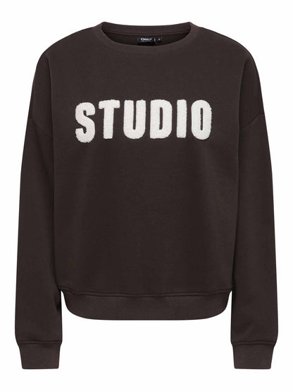Only Sweat Life, felpa da donna marrone