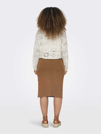 Only Cardigan Onlbeach Life panna in cotone riciclato da donna