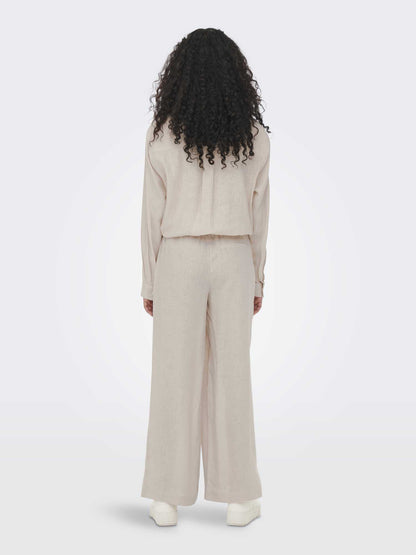 Pantaloni Only Bruxelle donna in colore crema