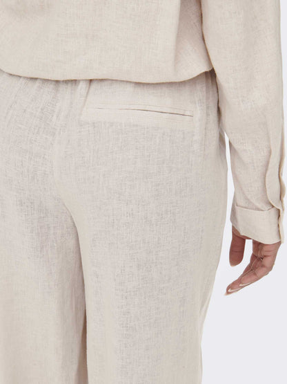 Pantaloni Only Bruxelle donna in colore crema
