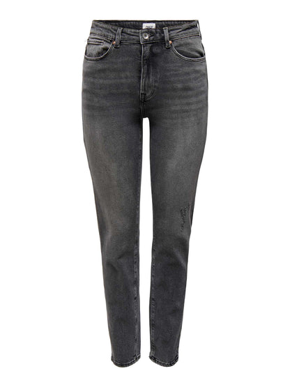 JEANS EMILY VITA ALTA ONLY DA RAGAZZA ANTRACITE
