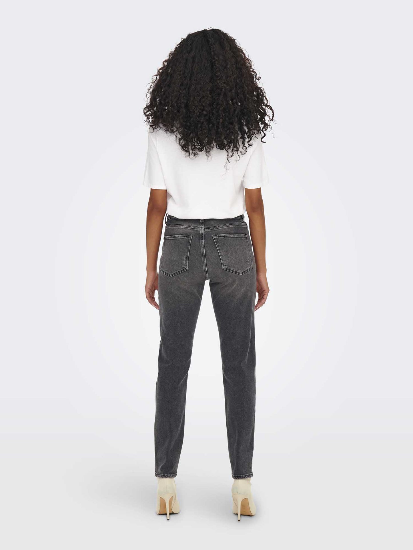 JEANS EMILY VITA ALTA ONLY DA RAGAZZA ANTRACITE
