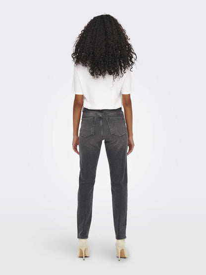 JEANS EMILY VITA ALTA ONLY DA RAGAZZA ANTRACITE