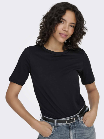 Only tee t-shirt da donna nero