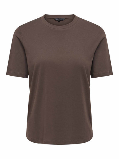 Only Onlonly Tee, t-shirt maniche corte da donna marrone