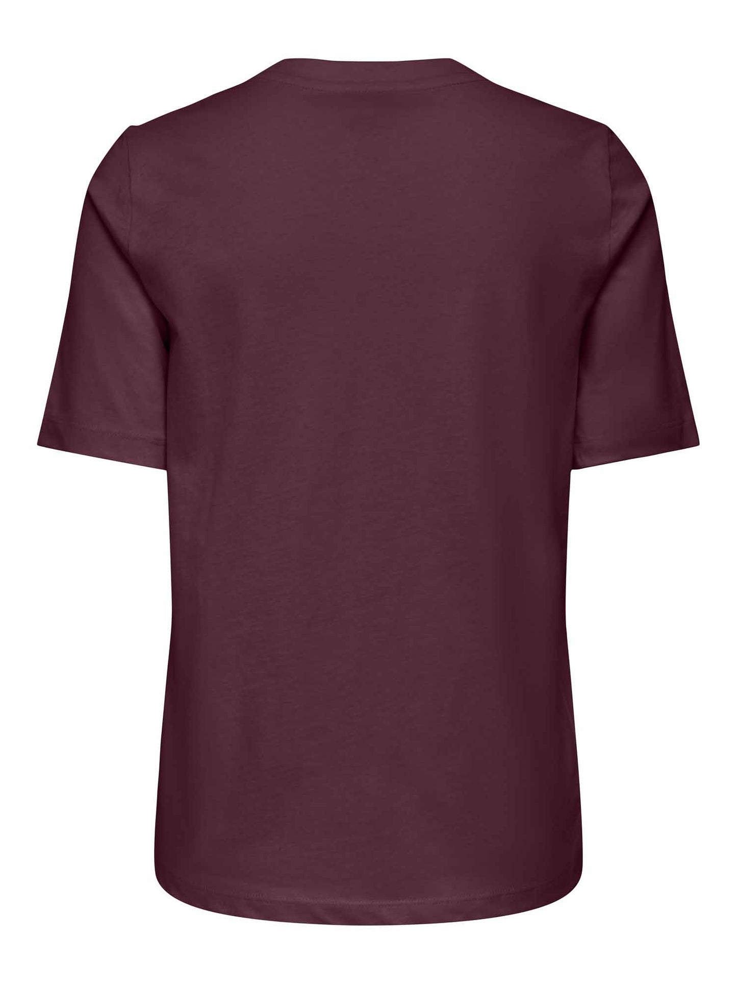 Only Onlonly, t-shirt maniche corte da donna bordeaux