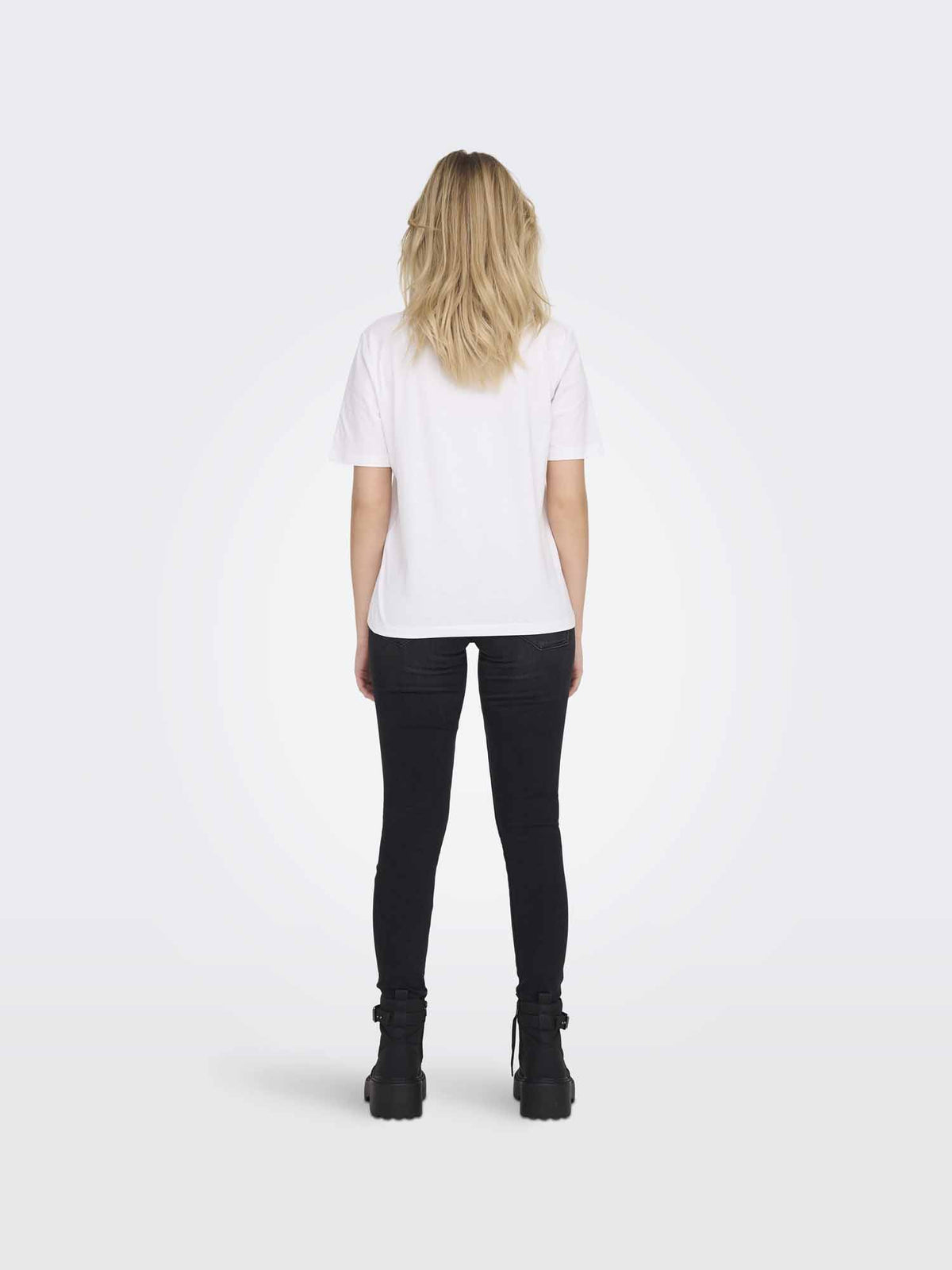 Only ss t-shirt da donna bianco