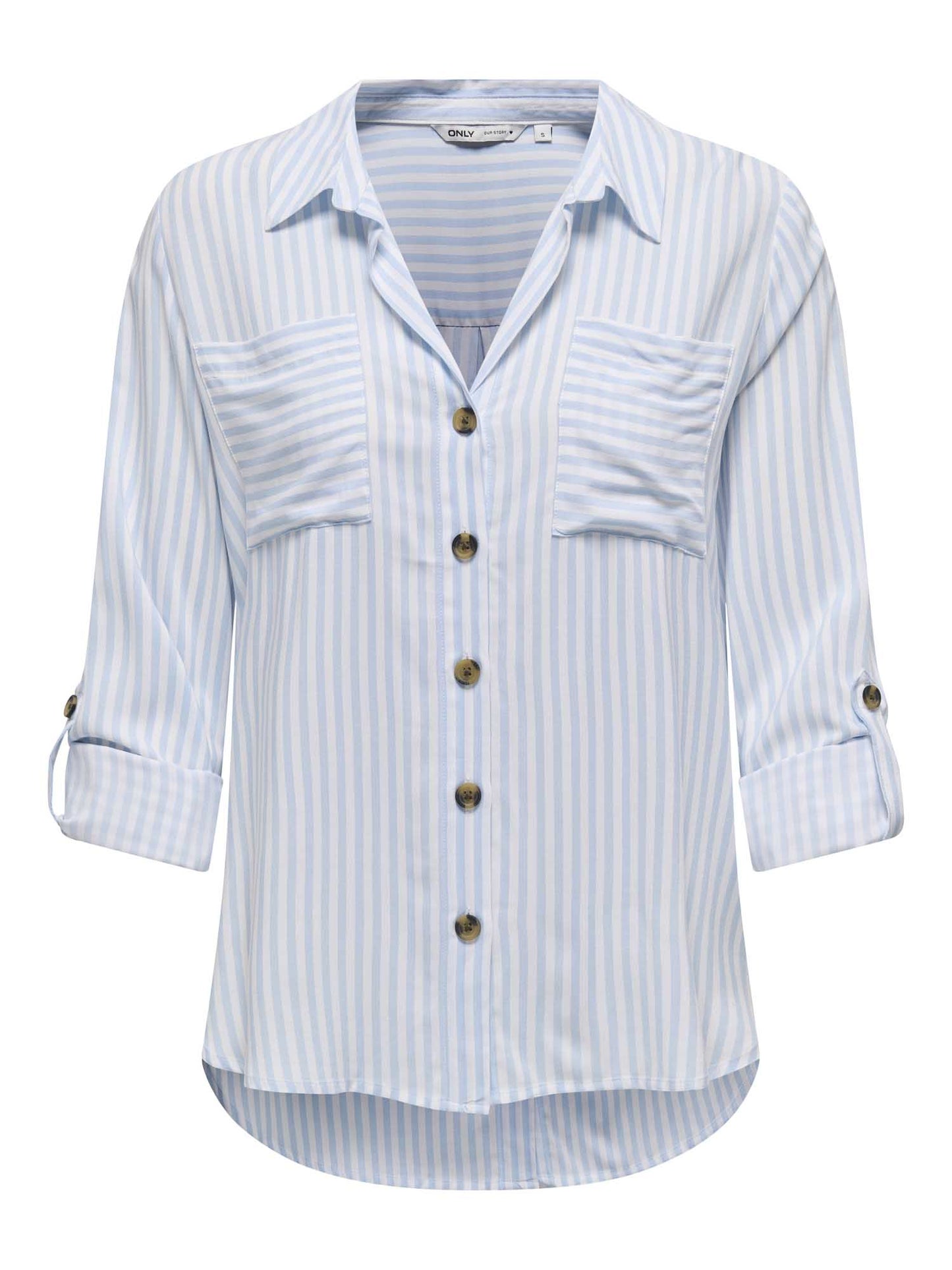 Only Asmin, camicia leggera a maniche lunghe donna multicolore