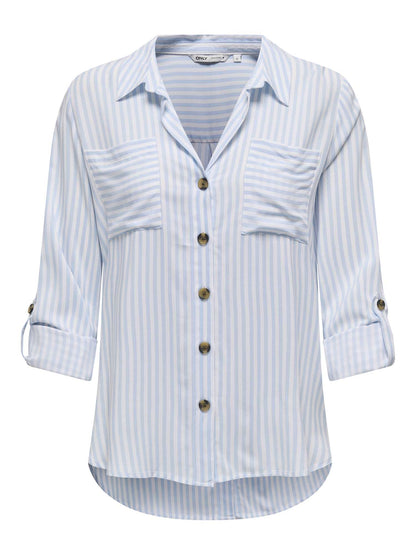 Only Asmin, camicia leggera a maniche lunghe donna multicolore