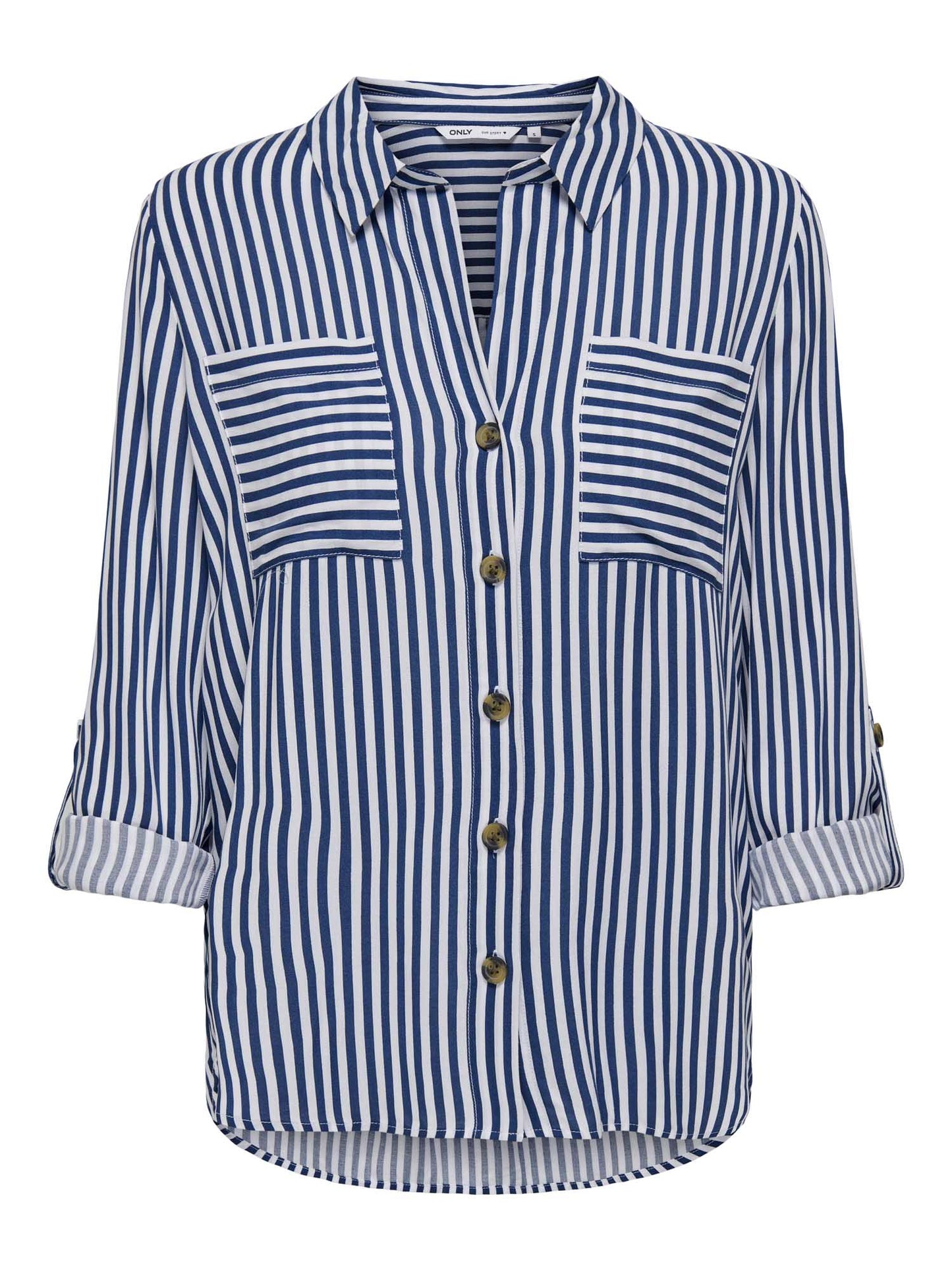 Only Asmin camicia donna in viscosa bianca dal look casual