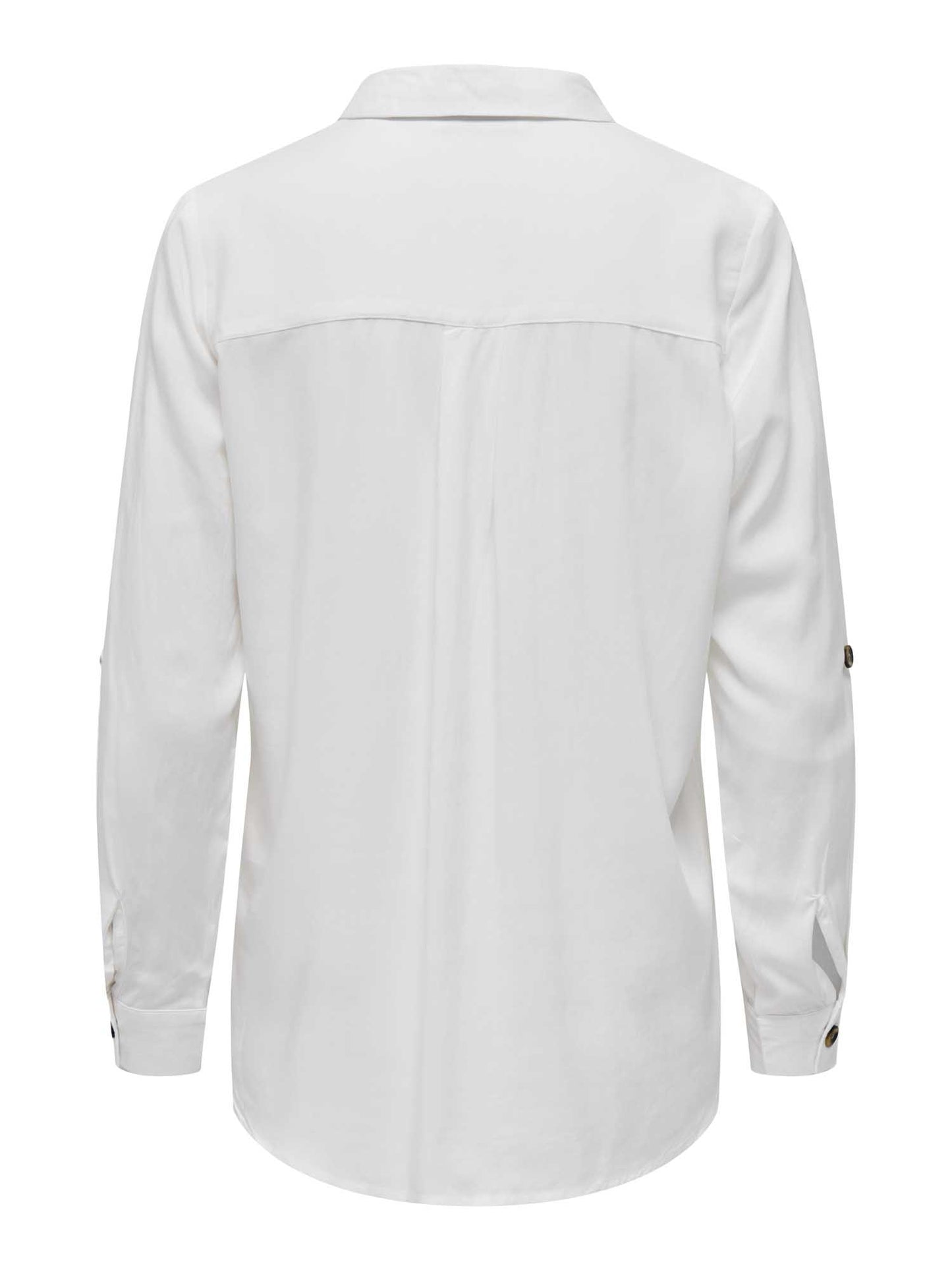 Only Asmin, camicia a manica lunga bianca da donna versatile e casual