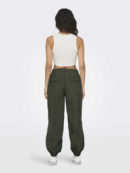 Only Vilma canotta crop donna bianca