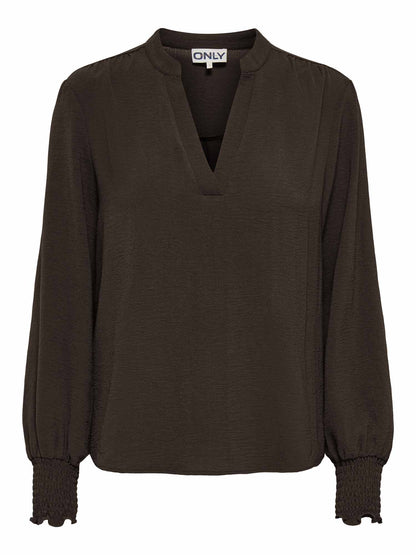 Only Onlmette, blusa da donna marrone