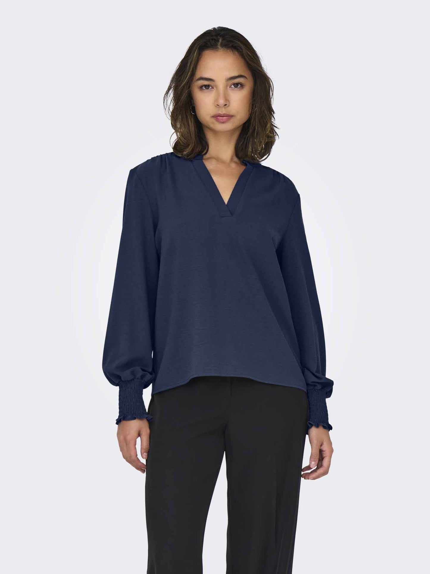 Only ONLMETTE, top da donna blu