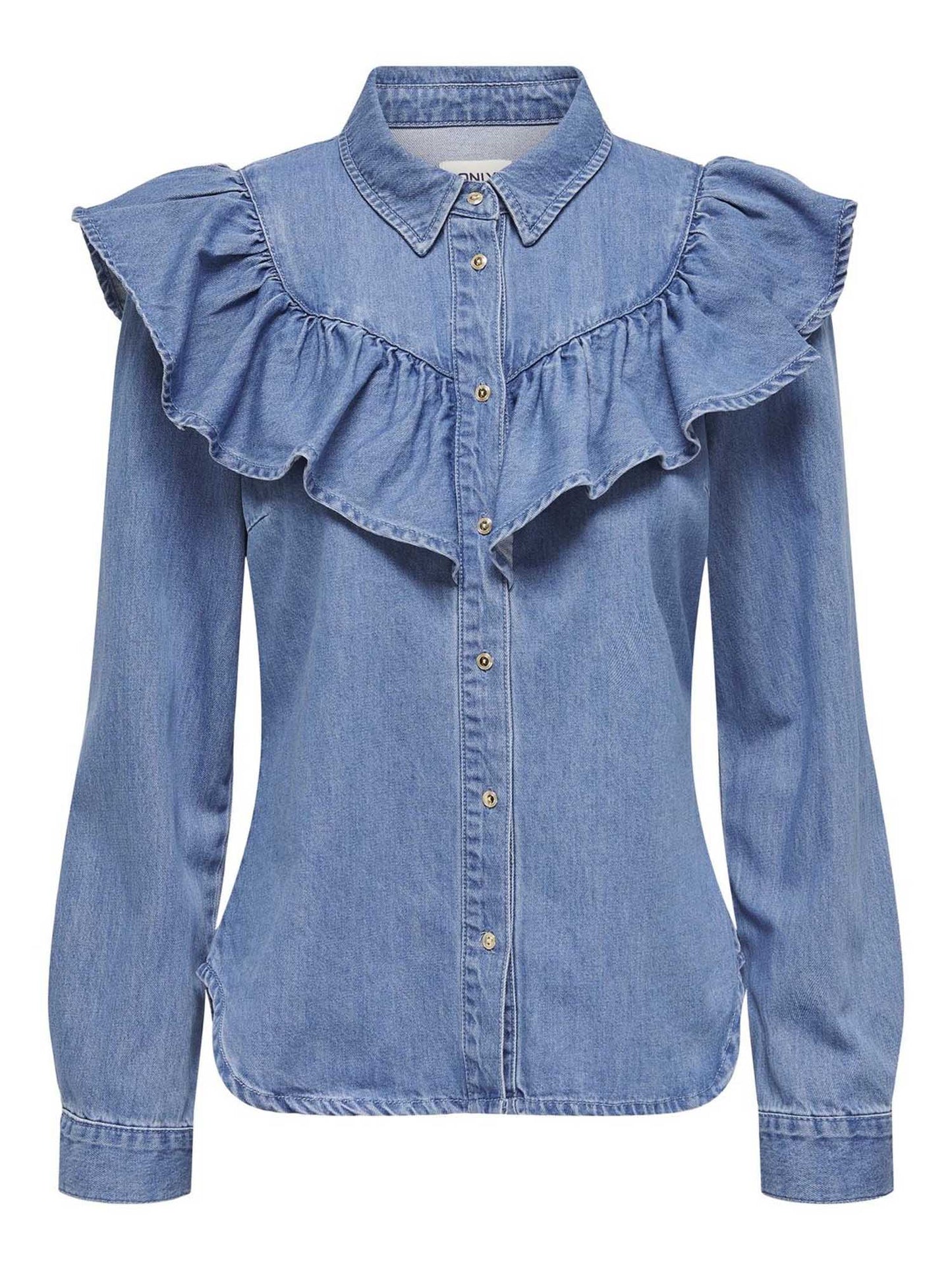ONLY INDIGO LS FRILL - JEANS