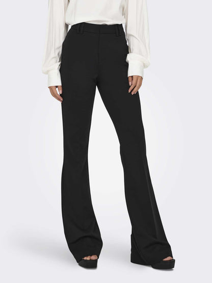 Pantaloni Only Peach eleganti e leggermente svasati da donna neri
