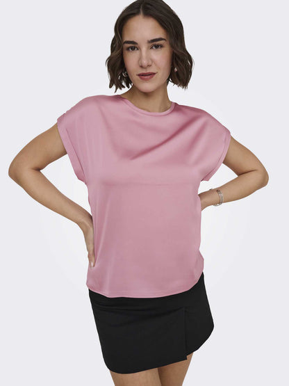 Only Lieke, top rosa delicato da donna per la primavera