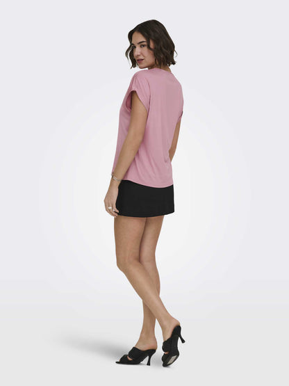 Only Lieke, top rosa delicato da donna per la primavera