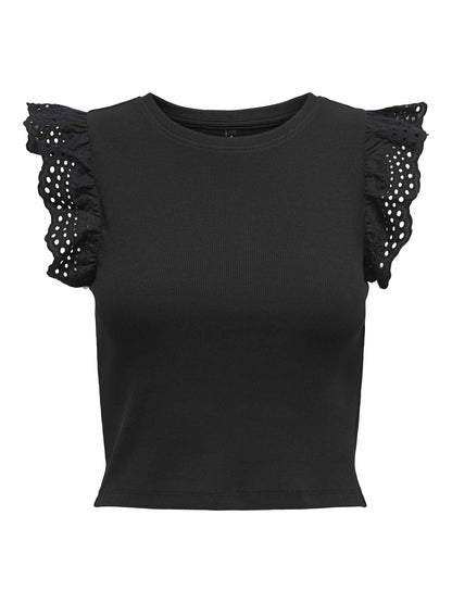Only Mathilda, canotta nera da donna versatile e casual