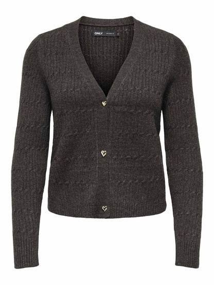 Only Katia Cardigan, maglia da donna marrone