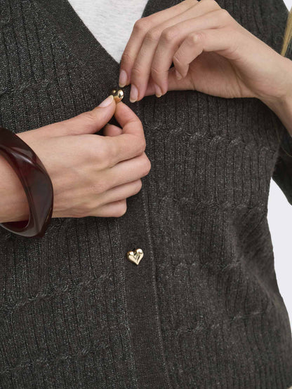 Only Katia Cardigan, maglia da donna marrone