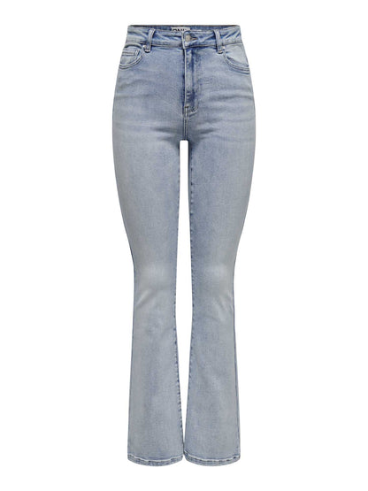 ONLY MILA HW FLARED - JEANS CHIARO