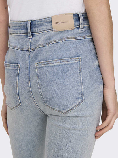 ONLY MILA HW FLARED - JEANS CHIARO