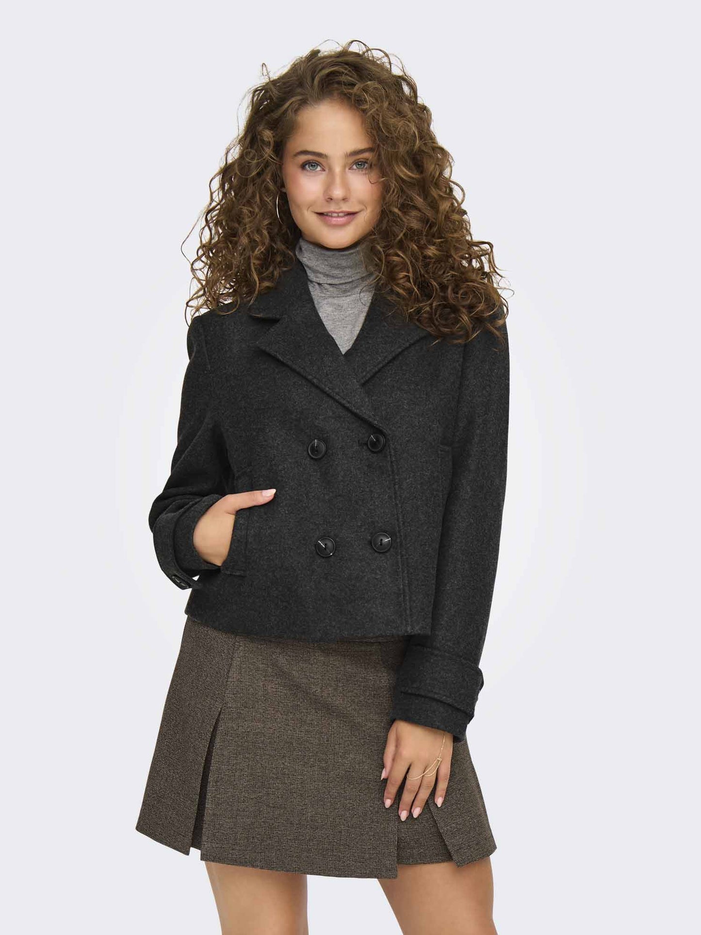 Only Freja, cappotto da donna grigio
