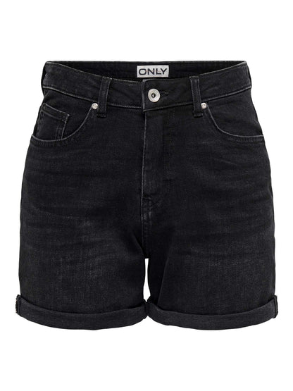 Shorts Only Josephine stretch neri da donna
