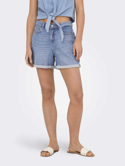 Shorts donna Only Josephine in denim chiaro