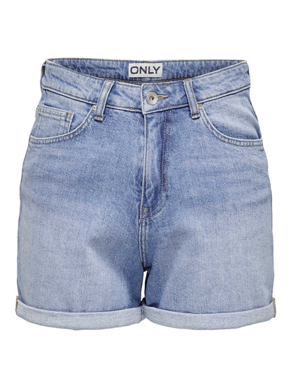 Shorts donna Only Josephine in denim chiaro