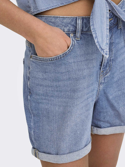 Shorts donna Only Josephine in denim chiaro