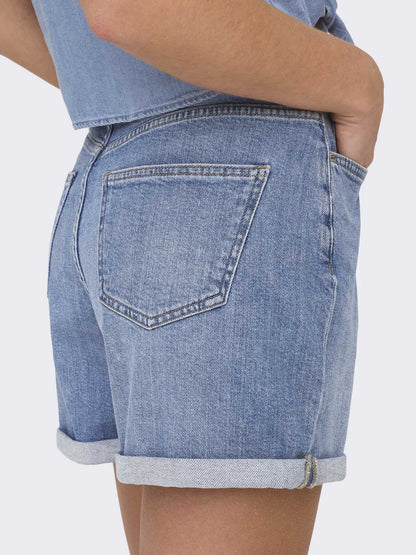 Shorts donna Only Josephine in denim chiaro