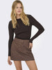 only-riley-t-shirt-maniche-corte-da-donna-marrone