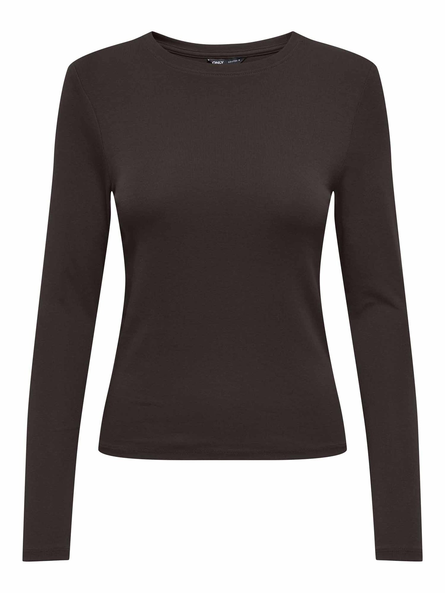Only Riley, t-shirt maniche corte da donna marrone