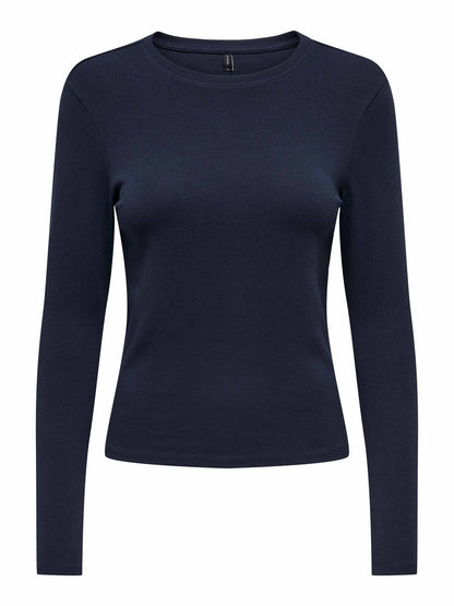Only Riley, t-shirt maniche corte da donna blu