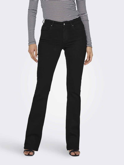 Only Blush Flared, jeans da donna neri