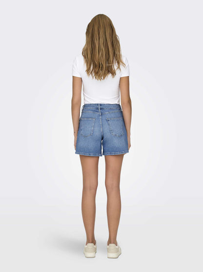 Shorts donna Only Gianna in denim blu medio